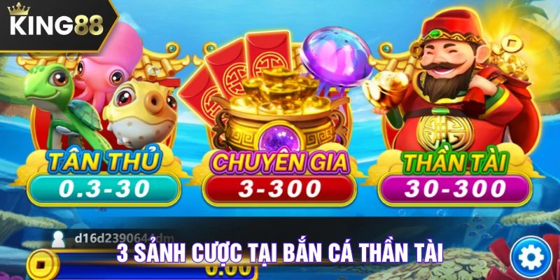 3 phòng cược ở caishen fishing
